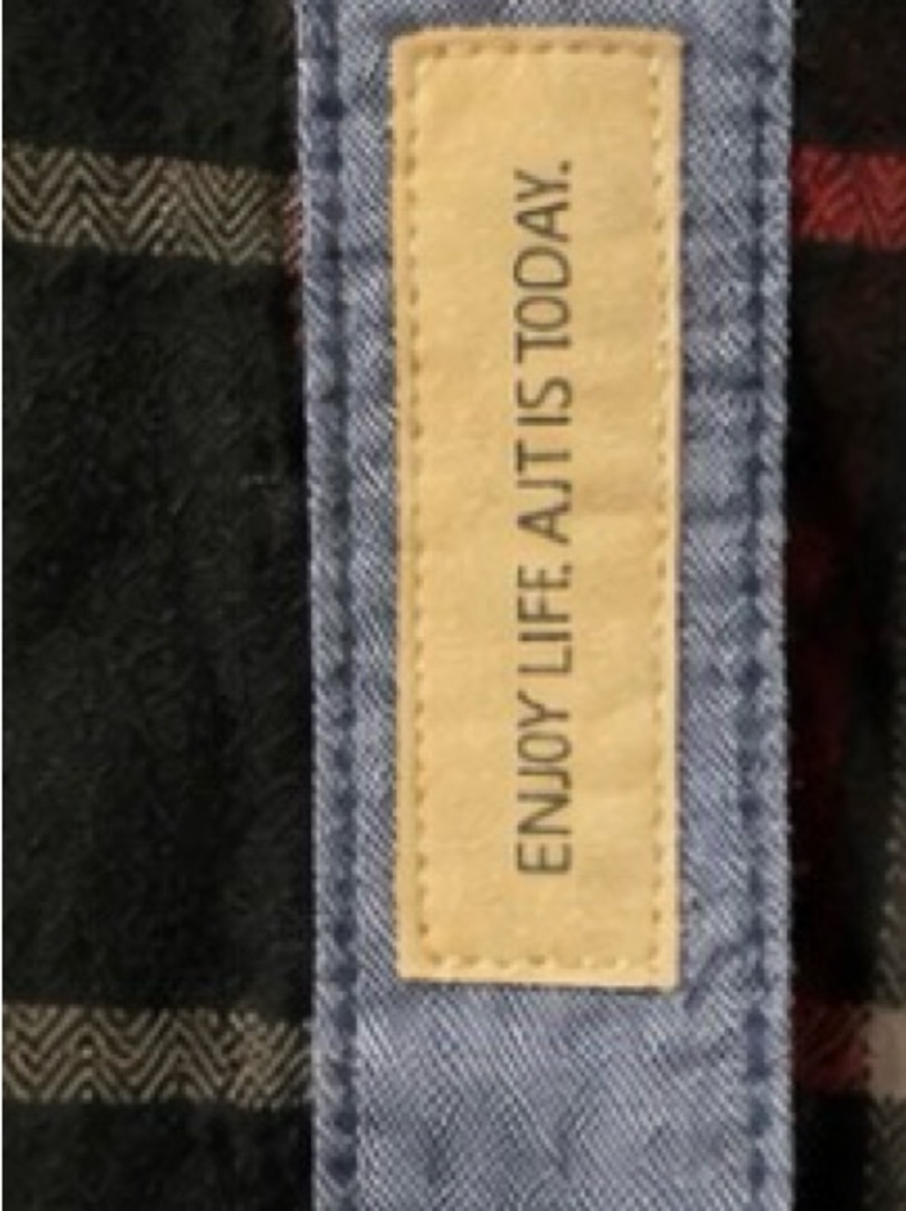 ESPRIT Men’s Plaid Button-Up Shirt Large Black Red Gray Cotton - Picture 4 of 5